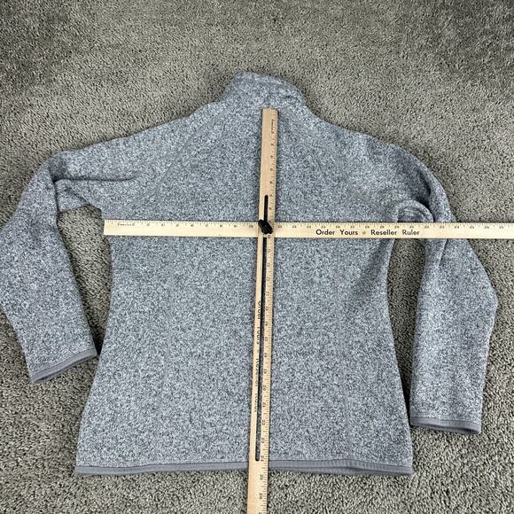 Patagonia Sweater Womens Medium Gray Better Sweater Quarter Zip Pullover Outdoor - Picture 9 of 12